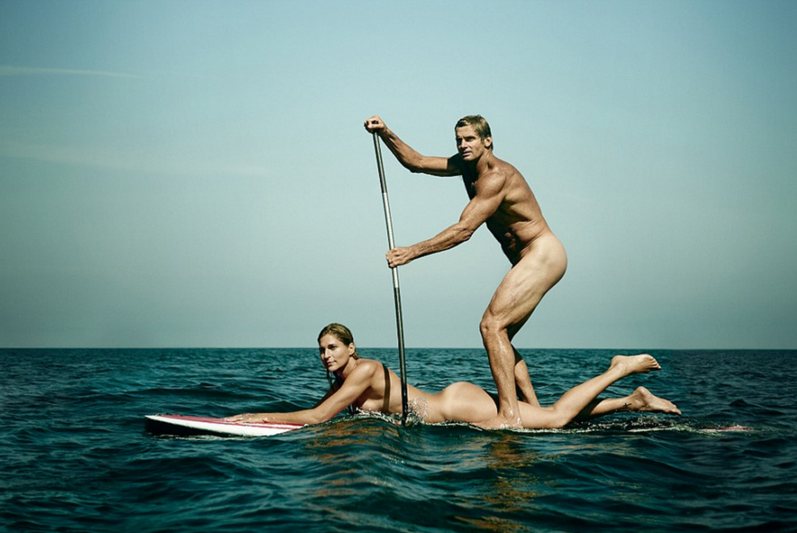 Gabby Reece med hennes man Laird Hamilton. Gabby Reece med hennes man Laird Hamilton.